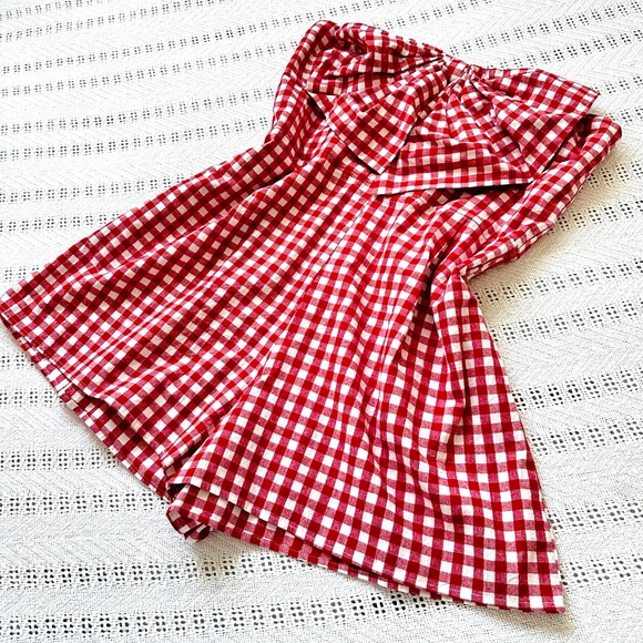 Altar'd State Red and White Checkered Shirt - Picture 1 of 5